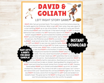 David and Goliath Bible Story Game | Sunday School Activity (Digital Download)