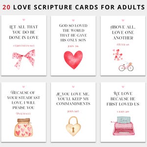 Liebe Bibel Vers Karten | Schrift Valentines | Bibel Gefälligkeiten | Christliche Valentinsgrüße | Druckbare Bibel Vers Karten | Bibel Karten Erwachsene Jugendliche