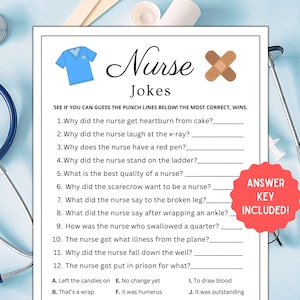 Nurse Jokes | Funny Nurse Game | Nurse Games | Nursing Party | Nursing Games | Medical Game | Doctor Game | Nurse Activity | Games for Nurse