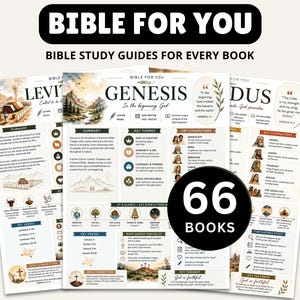 Bible Study Guides: Summaries for All 66 Books (Printable)