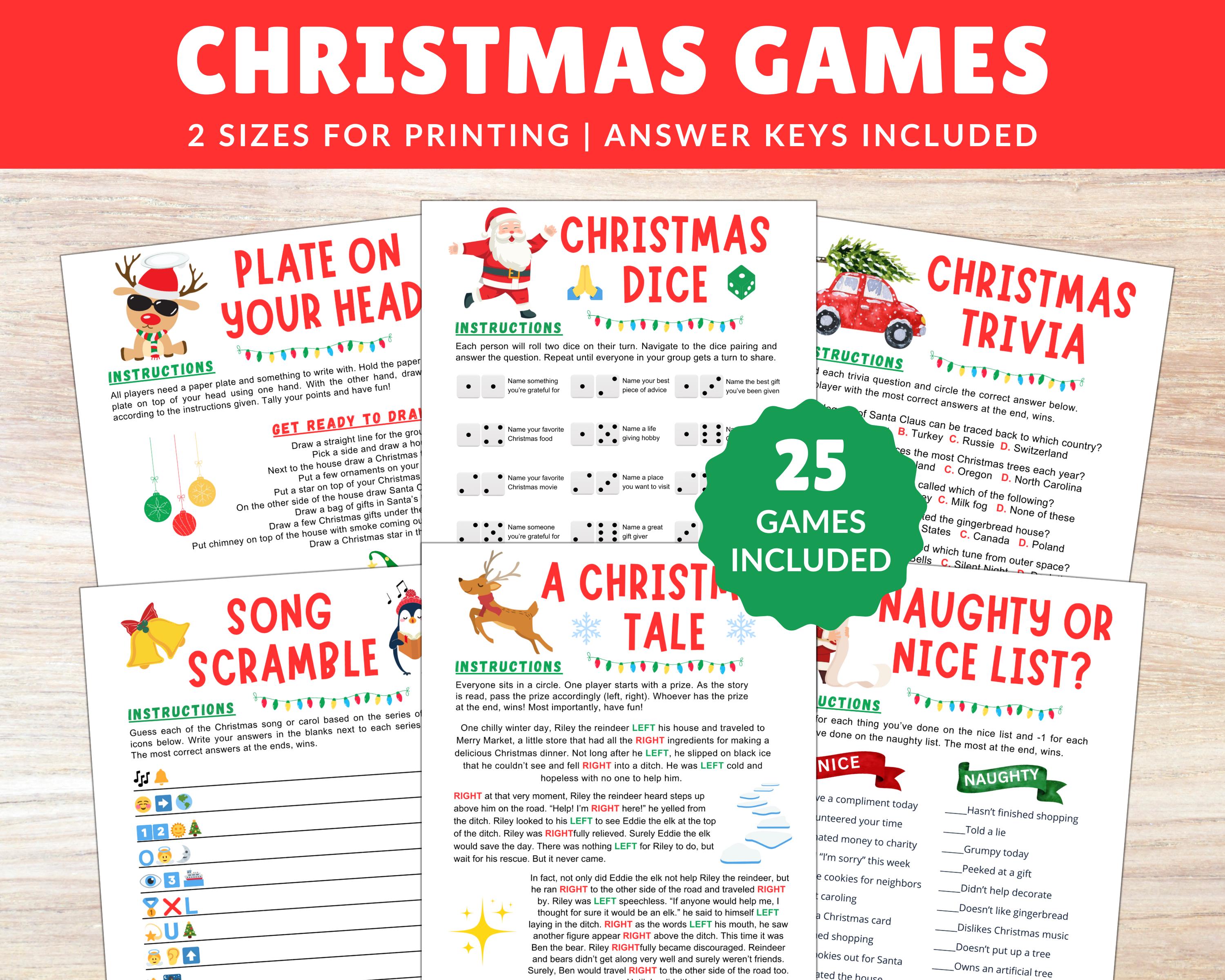 Christmas Mega Game Bundle: Trivia, Bingo, Scavenger Hunt (printable ...
