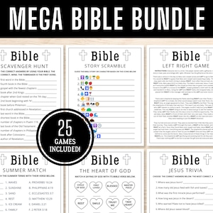 Bible Games | Christian Games | Church Games | Women&#39;s Ministry Games | Youth Group Games | Sunday School Games | Printable Bible Games