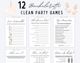 Clean Bachelorette Games | Bachelorette Party Games | Bachelorette Games Bundle | Bachelorette Games Classy | Bachelorette Games Printable