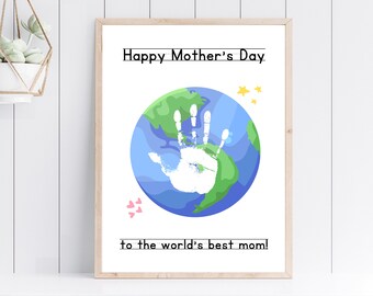 Mother's Day Handprint Art | Kids Craft Keepsake (Digital Download)