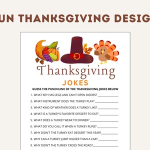 Thanksgiving Game Bundle: 40 Fun Printable Party Games (instant ...