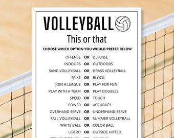Jogo de Vôlei: Atividade para Festa em Equipe (Para Imprimir)