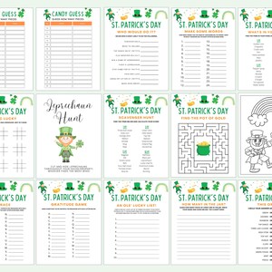 35 St. Patrick's Day Games | Printable Party Bundle (Kids, Teens, Adults) image 3