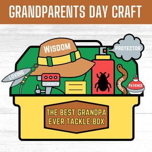 best grandpa tackle box Grandpa Tackle Box Craft | Grandparents Day Fishing Gift (digital Download)