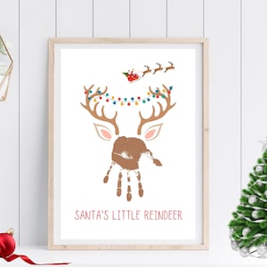 Christmas Handprint Craft | Christmas Preschool Craft | Christmas Craft for Kids | Christmas Craft Toddlers | Reindeer Craft | Printable