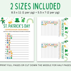 35 St. Patrick's Day Games | Printable Party Bundle (Kids, Teens, Adults) image 5