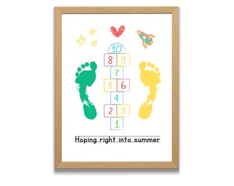 Summer Handprint Art | Kids Craft, Daycare Activity (Printable)