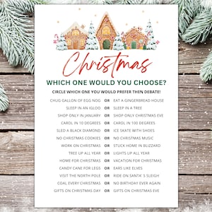 Funny Christmas Game | Christmas Games | Fun Christmas Games | Christmas Games for Kids Families Adults | Christmas Party Game | Printable
