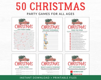 Christmas Party Games | Christmas Games | Christmas Games for Adults Kids | Fun Christmas Games | Winter Party | Printable Christmas Games