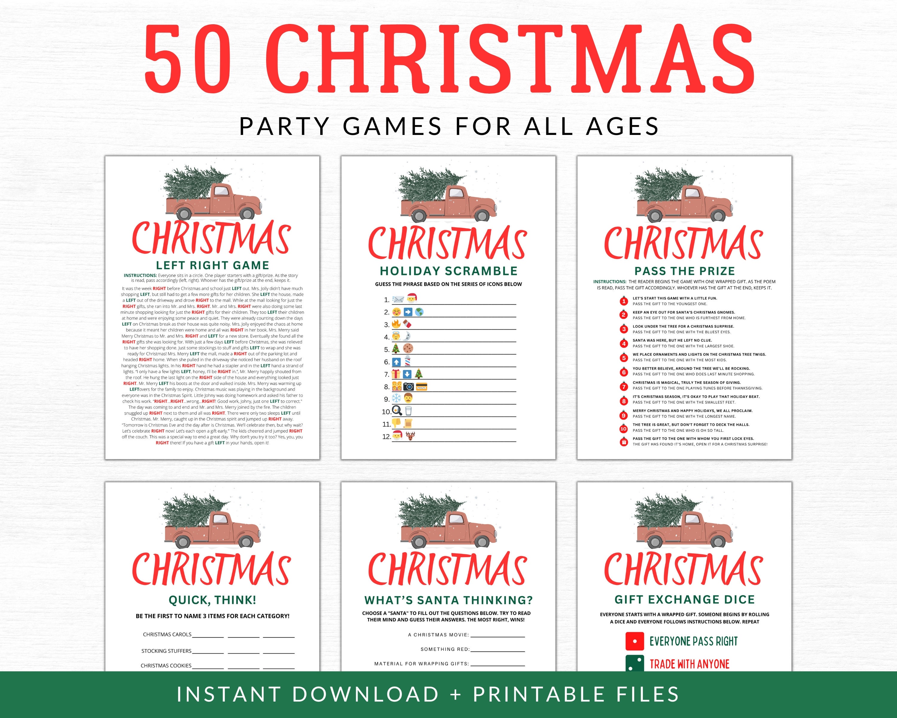 50 Christmas Party Games and Ideas