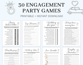 Engagement Party Games Bundle | Engagement Party Games | Proposal Party | Couples Party Games | Fiance Games | Engagement Printable Games