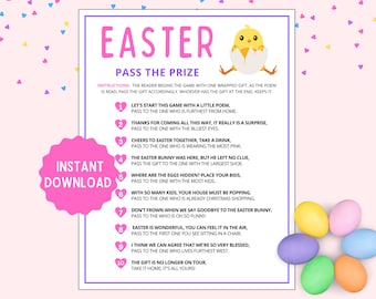 Easter Pass the Prize | Easter Games | Right Left Game | Pass the Prize Easter | Easter Game Kids Adults School Work | Easter Party Games