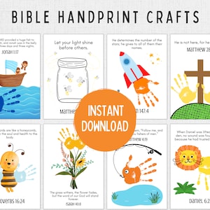 Bible Handprint Craft | Bible Craft for Kids | Bible Art for Kids | Christian Craft for Kids | Bible Activites Kids | Preschool Homeschool