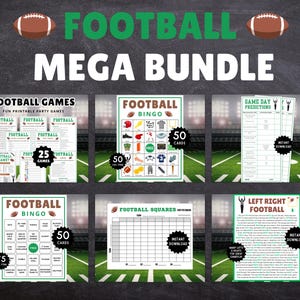 Football Games MEGA Bundle: Printable Party Games & Activities (Digital Download)