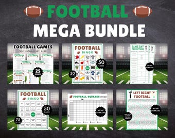 Football Games MEGA Bundle: Printable Party Games & Activities (Digital Download)