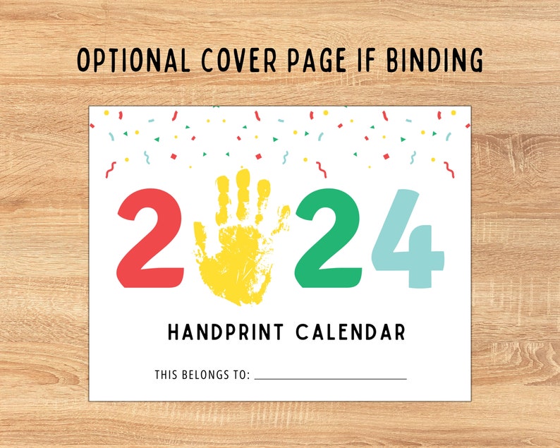 Yearly Handprint Book | Handprint Memory Book | Handprint Art ...