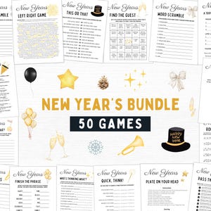 New Years Games | New Years Eve Games | Printable New Years Games | New Years Party Games | 2025 Party Games | New Years Activities