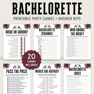 Gothic Bachelorette Games | Goth Bachelorette Games | Bride or Die Bachelorette Games | Halloween Bachelorette Games | Bachelorette Party