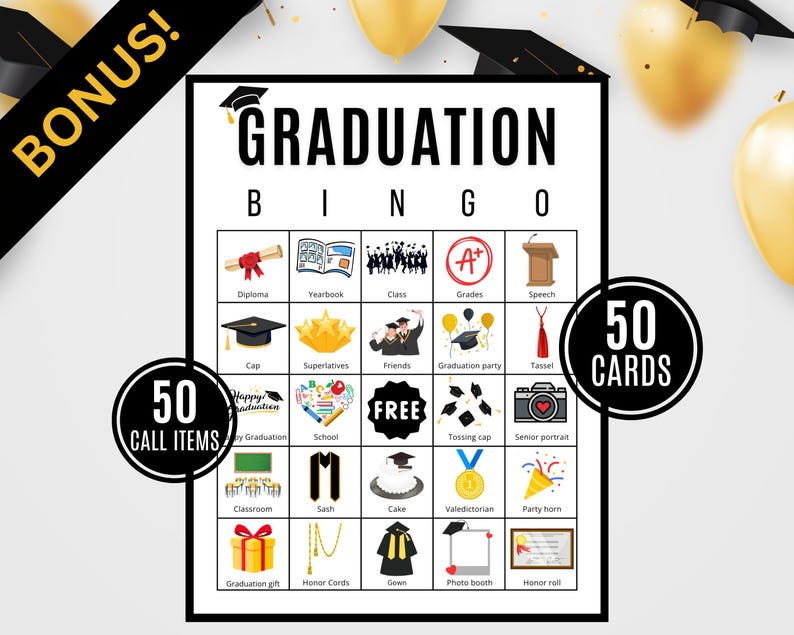 2026 Graduation Games: Fun Graduation Party Activities (Printable) image 2