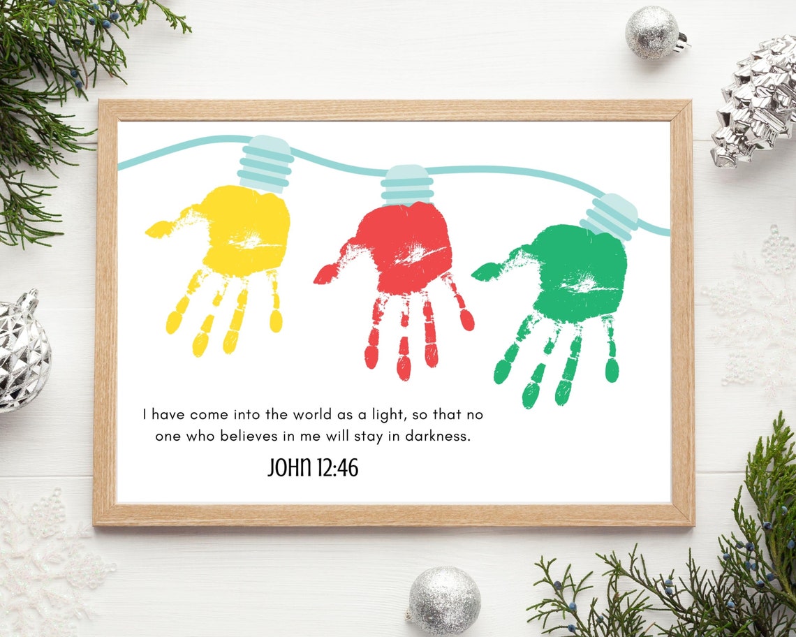 Nativity Christmas Handprint Craft Bundle | Christian Keepsake (digital ...