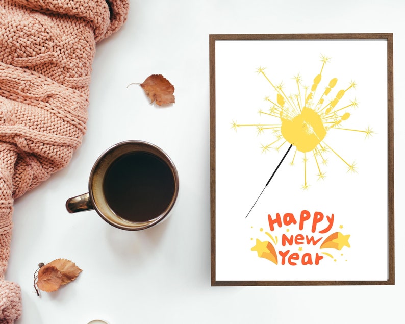 2023 New Years Handprint Craft Bundle New Years Preschool - Etsy
