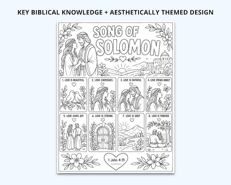 Colora la Bibbia: pagine da colorare cristiane per tutti i 66 libri (stampabili) immagine 3