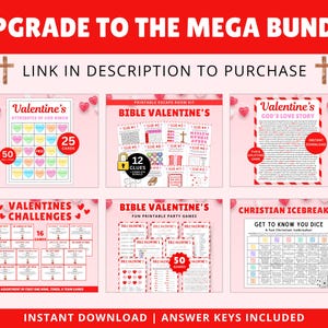 50+ Valentinstag Bibelspiele: Christliches Printable Bundle Bild 8