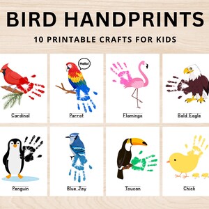 Bird Handprint Crafts | Bird Crafts | Bird Handprints | Bird Crafts for Kids | Bird Activities | Bird Unit Study Activities | Bird Activity