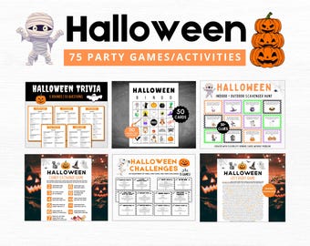Halloween Party Games Bundle | 75 Activities (Digital Download)