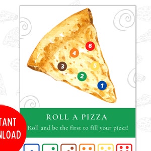 Roll a Pizza | Pizza Games | Pizza Themed Games | National Pizza Day | Pizza Craft | Pizza Games Kids Classroom | Pizza Night