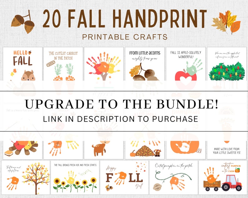 Fall Handprint Art | DIY Craft for Kids (digital Download) - Etsy
