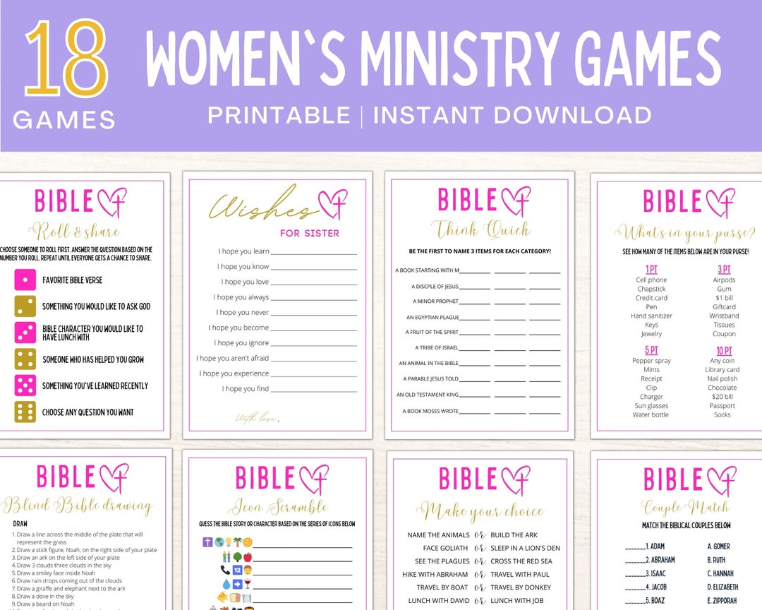 Womens Ministry Games Women Ministry Bingo Womens Retreat Games Womens Ministry Games Women Ministry Bingo Womens Retreat Games