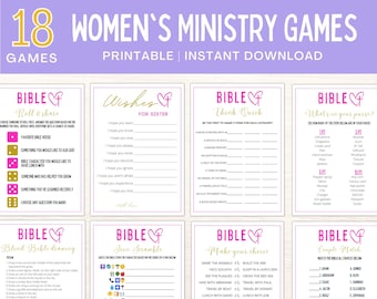 Womens Ministry Games | Women Ministry Bingo | Womens Retreat Games | Bible Games | Bible Study Games | Bible Games for Adults | Printable