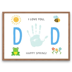 Spring Handprint Craft | Spring Craft for Kids | Spring Craft Classroom Pre K | Spring Art for Kids | Spring Handprint Art | Printable Craft