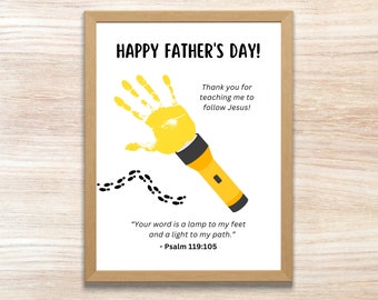 Father&#39;s Day Bible Craft | Father&#39;s Day Handprint Craft | Father&#39;s Day Crafts | Christian Father&#39;s Day Craft | Bible Handprint Craft for Dad