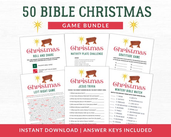 Church Christmas Party Games | Christmas Bible Games | Nativity Games | Bible Game Adults Kids | Youth Group Game | Christian Christmas Game
