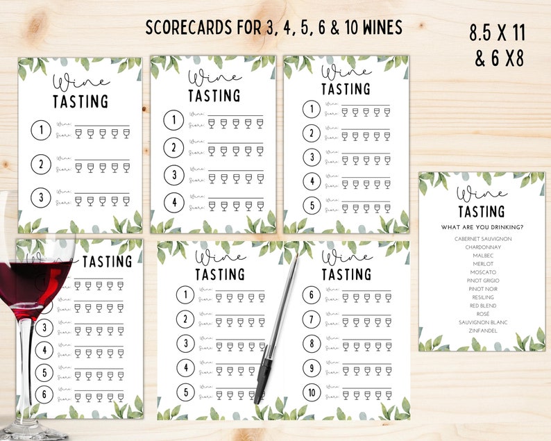 Wine Tasting Kit Wine Tasting Party Wine Tasting Etsy