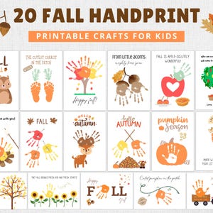 Fall Handprint Craft | Fall Handprint Art | Fall Craft for Kids | Autumn Craft | Fall Handprint | Fall Crafts | Fall Preschool Activities
