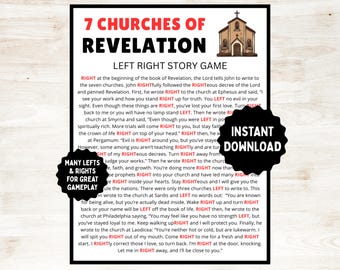 7 Churches of Revelation Bible Game: Left Right Story (Digital Download)