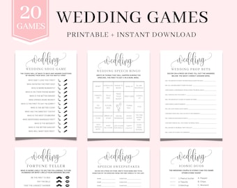 Wedding Games Bundle | Fun Reception Activities (Instant Download)
