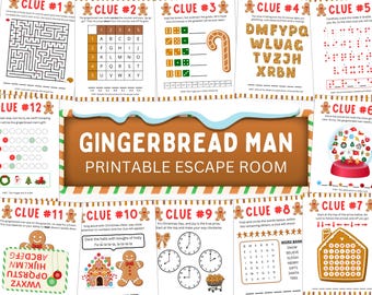 Christmas Escape Room Game: A Fun Christmas Party Game (Printable)
