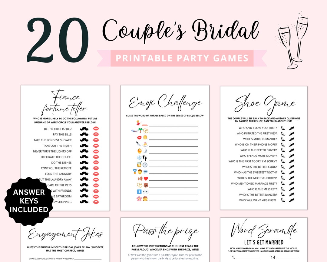 Fun Couples Bridal Shower Games: Ideas For An Unforgettable Celebration