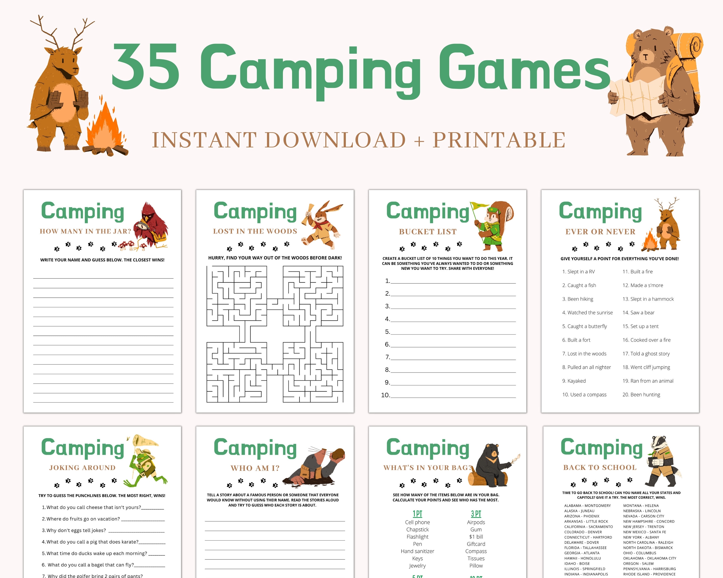 45 Best Camping Activities - Fun Camping Games for Kids and Adults 2024