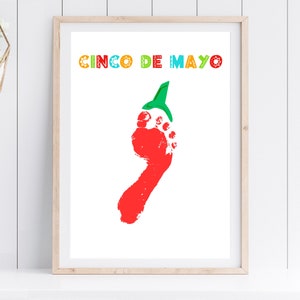 Artesanato Cinco De Mayo | Artesanato de impressão de mão Cinco De Mayo | Atividades Cinco De Mayo | Cinco De Mayo para Crianças | Cinco De Mayo Class PreK para impressão