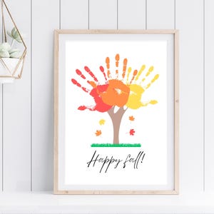 Fall Handprint Art Bundle | Kids Crafts (Digital Download) image 6