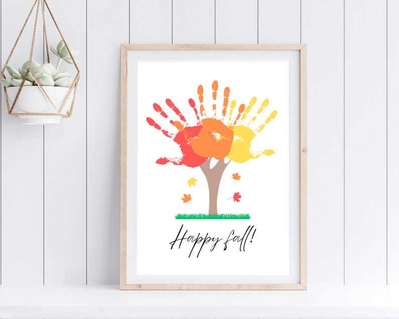 Fall Handprint Art Bundle | Kids Crafts (digital Download) - Etsy